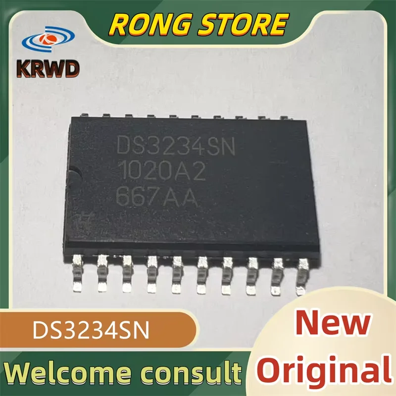 5PCS DS3234SN NEW Original DS3234SN#T&R DS3234 3234 SOIC-20