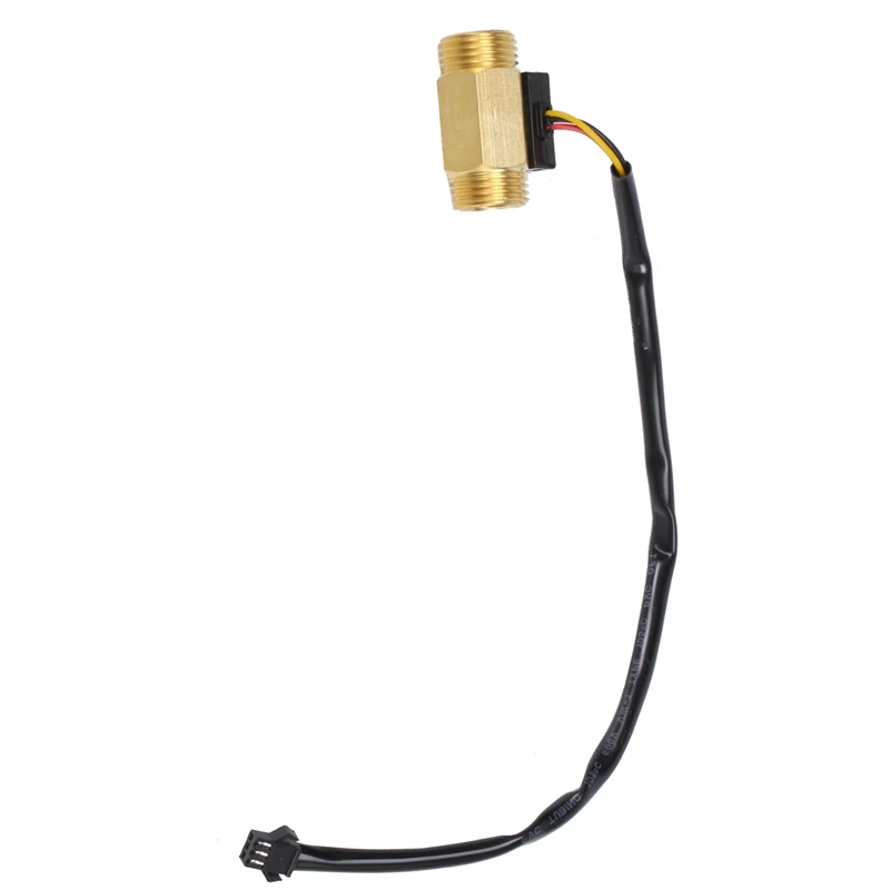 1 Piece Of Yf-B1 Turbine Water Flow Sensor G1 / 2 Inch Electromagnetic Brass In-Line Hall Switch Male Thread 1-25 L/Min