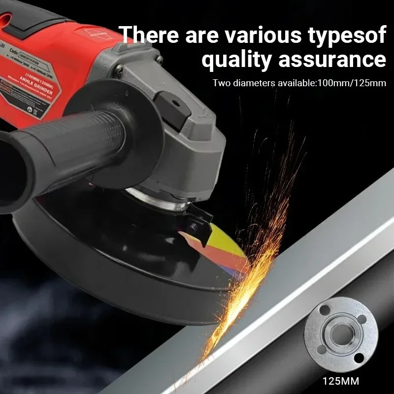 Pro Milwaukee 125mm bezkartáčovou úhlovou brusku, akumulátorové leštění M14 3 rychlostní stupně s proměnnou rychlostí, řezání, elektrické nářadí, baterie - náhled 6