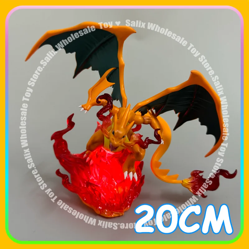 

In Stock 20cm ZXZ Pokemon Anime Figure Mega Charizard Y Action Figure Collectible Model Ornaments Model Statue Collection Toy