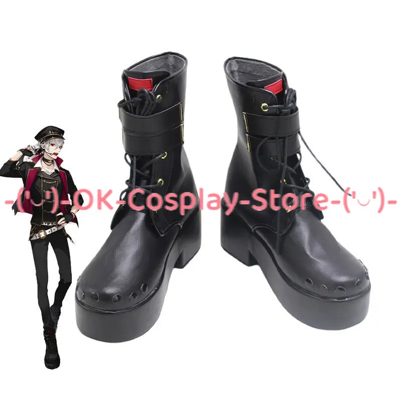 

kuzuha Cosplay Shoes Halloween Carnival Boots PU Leather Shoes Vtuber Cosplay Props Custom Made