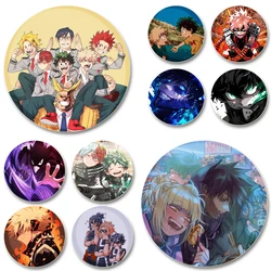 Cartoon Cute Enamel Pins on Backpack Handmade Exquisite Badge about Midoriya Izuku,Todoroki Shoto,Bakugou Katsuki for Hat Gifts