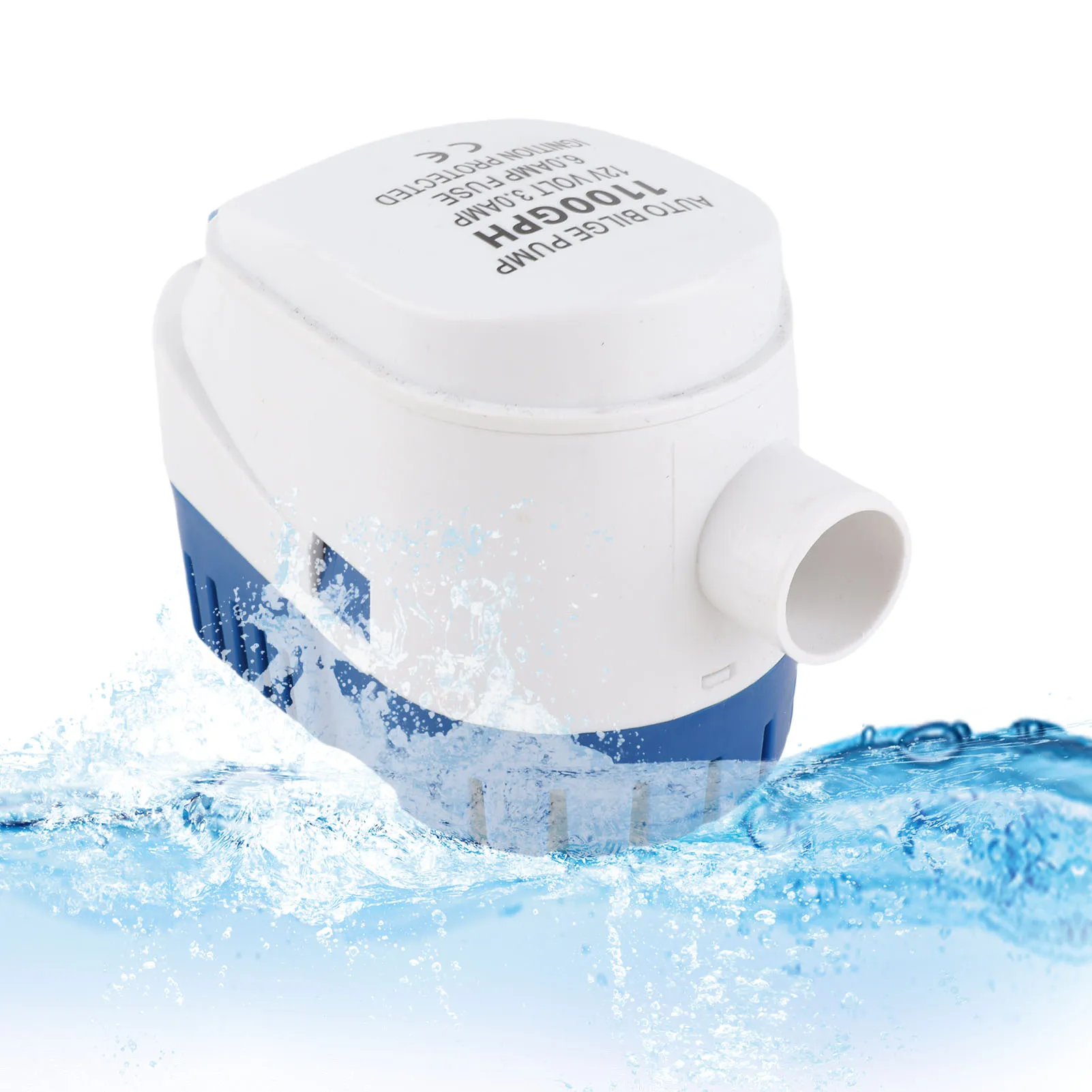 Automatic Boat Submersible Bilge Pump 12V Volt DC Electric Marine Water Pump Small Auto 1100GPH With Switch