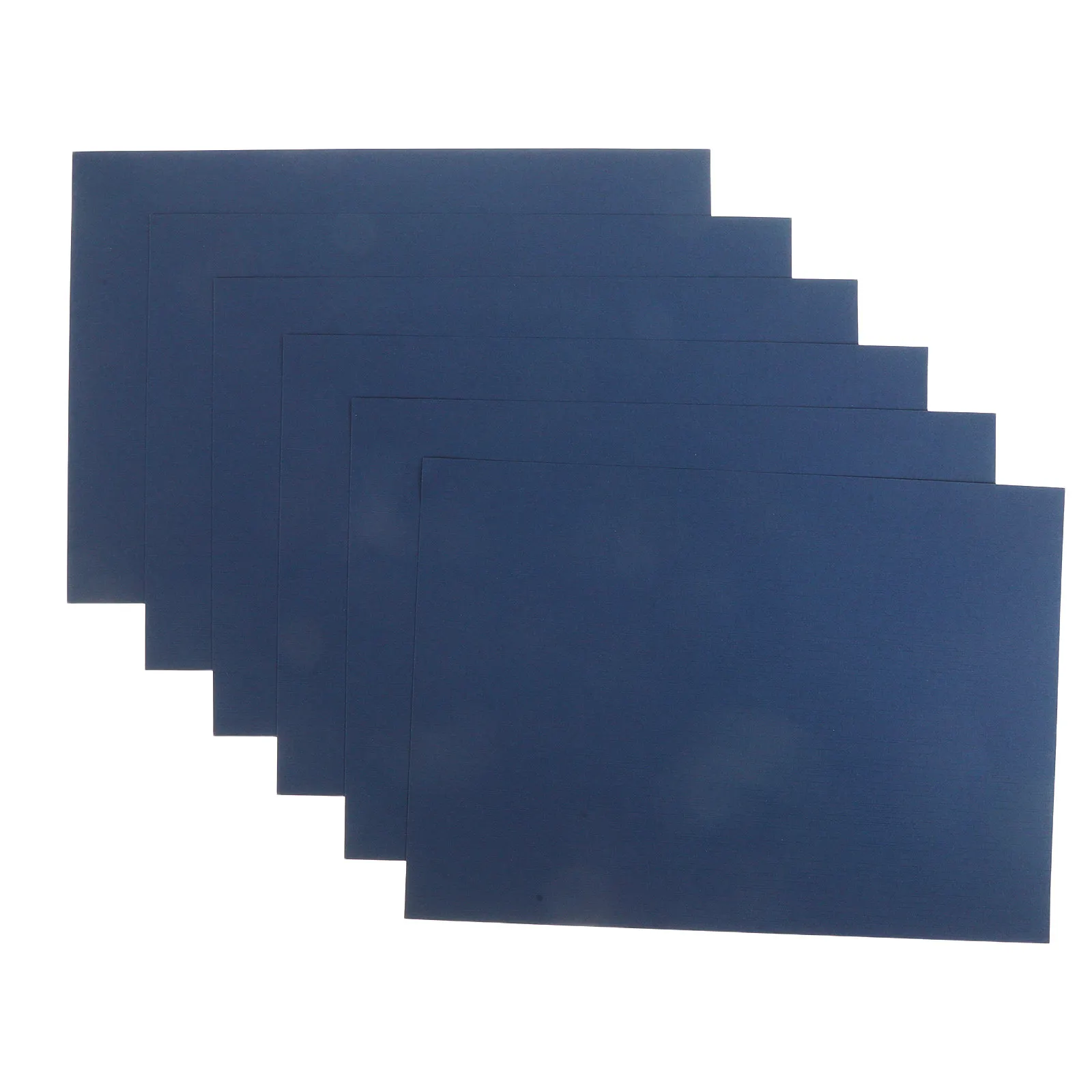 

10 Sheets Navy Blue Bookbinding Covers Sand-Textured Midweight Unpunched Square Corner for DIY Business Reports Wedding