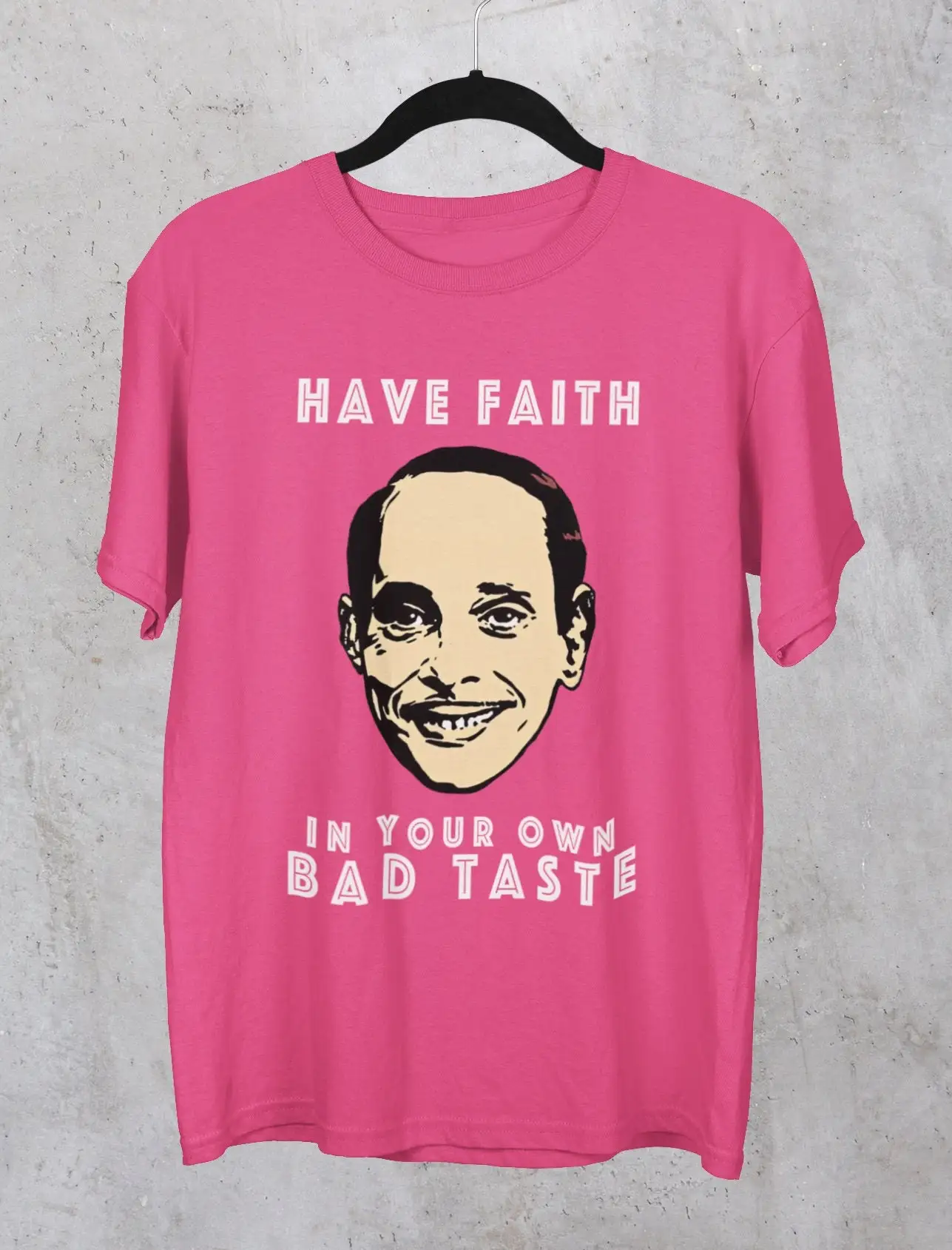 John Waters Have Faith In Your Own Bad Taste T shirt Rare Movie for Cult Classic Fans Pink Flamingo Vintage