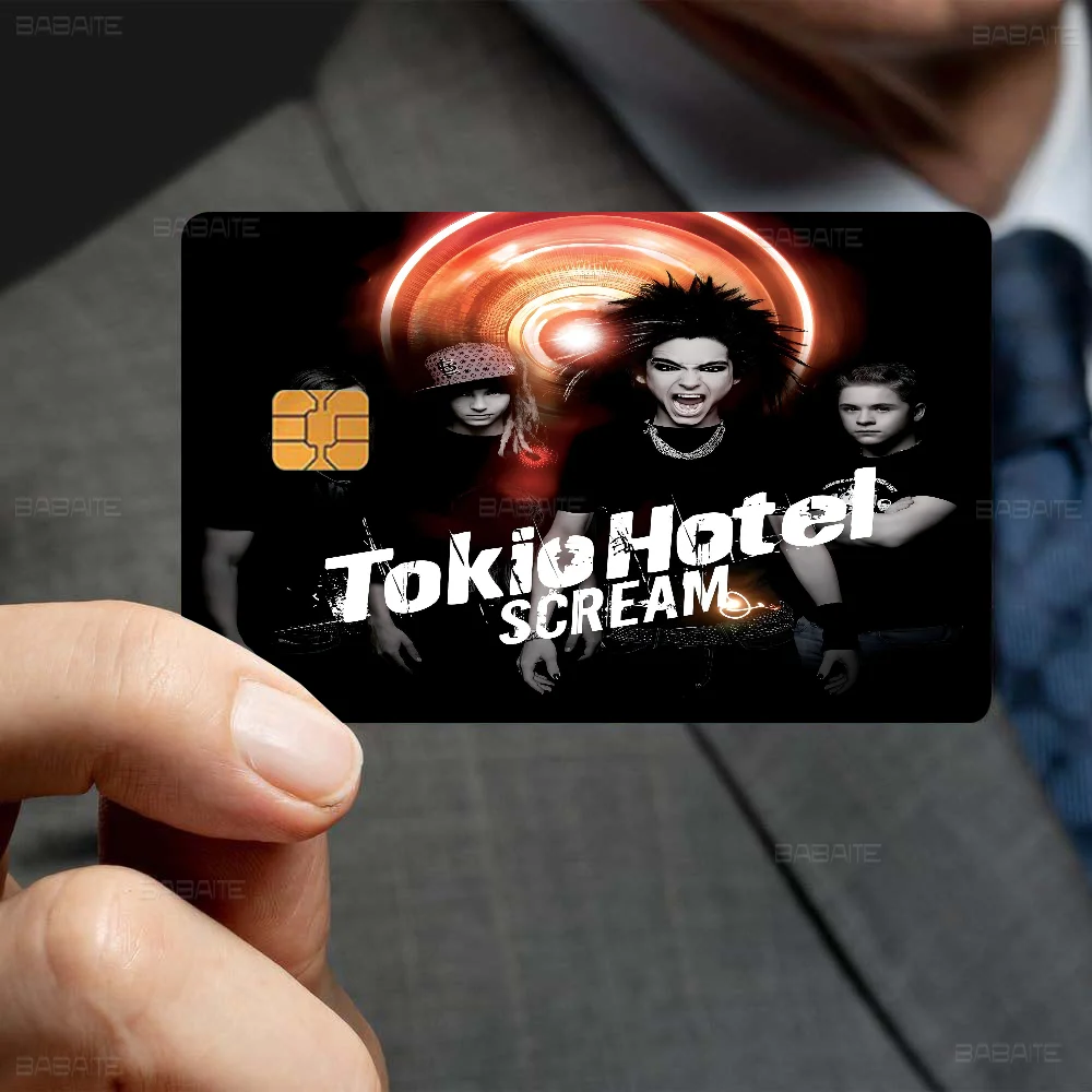 Tokio Hotel Rock Band Bill Kaulitz Anime Cartoon Sticker Film Skin لبطاقة الائتمان وبطاقة حافلة البنك #6