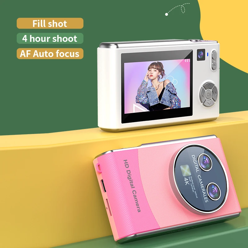 

HD Digital Camera Rechargeable Cameras Autofocus Vlogging Camera 1080P 44MP Cameras for Beginner Photography with 3" Screen