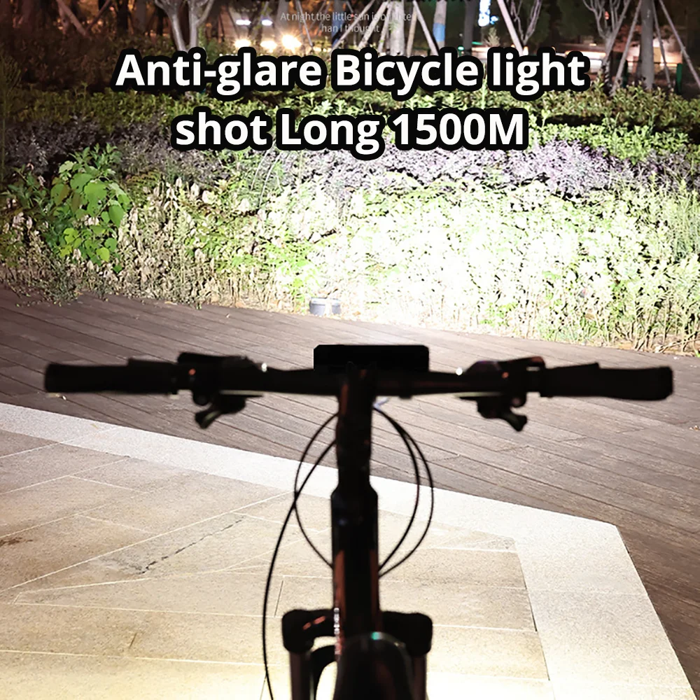 XHP90 Bicycle Light 10000LM USB-C Front Cycling Bike Lamp 4Mode Input/output Built in 8000MAH Battery LED Flashlights Waterproof