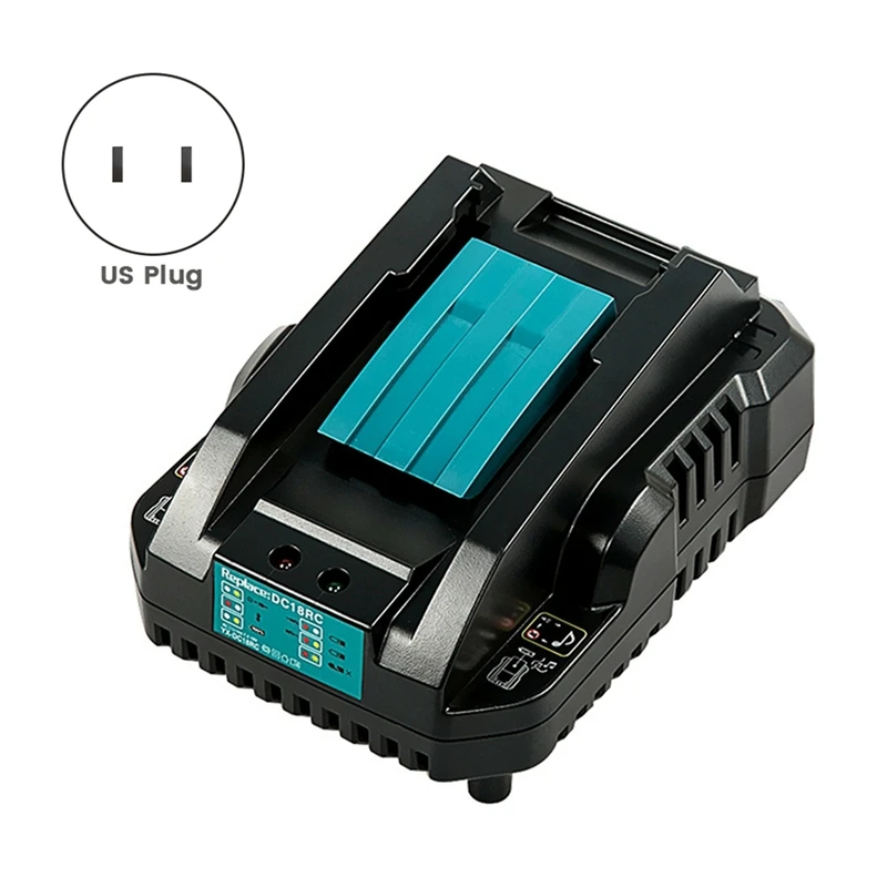 BAAR-14.4V 18V Battery Charger For  BL1415 BL1815 BL1830 BL1850 Power Tool Battery 4A Charging Current US Plug