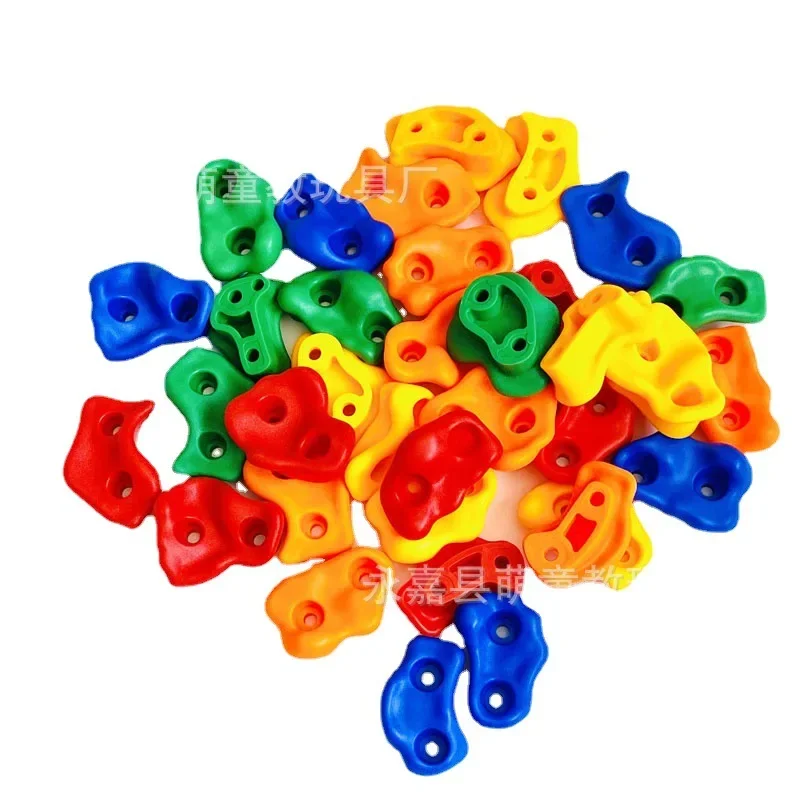 Children Rock Climbing Stone Plastic Equipment Accessories Rock Climbing Point Physical Fitness Training 10psc