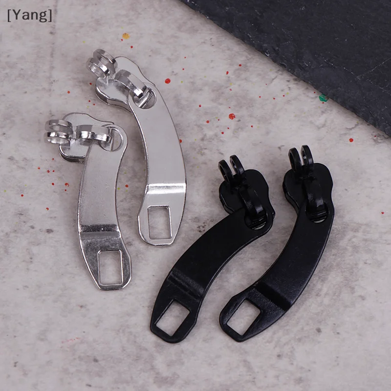 5Pairs 8# Zipper Head With Lock Hole For DIY Clothes Suitcase Backpack Zip Puller Repair Kit DIY Sewing Material