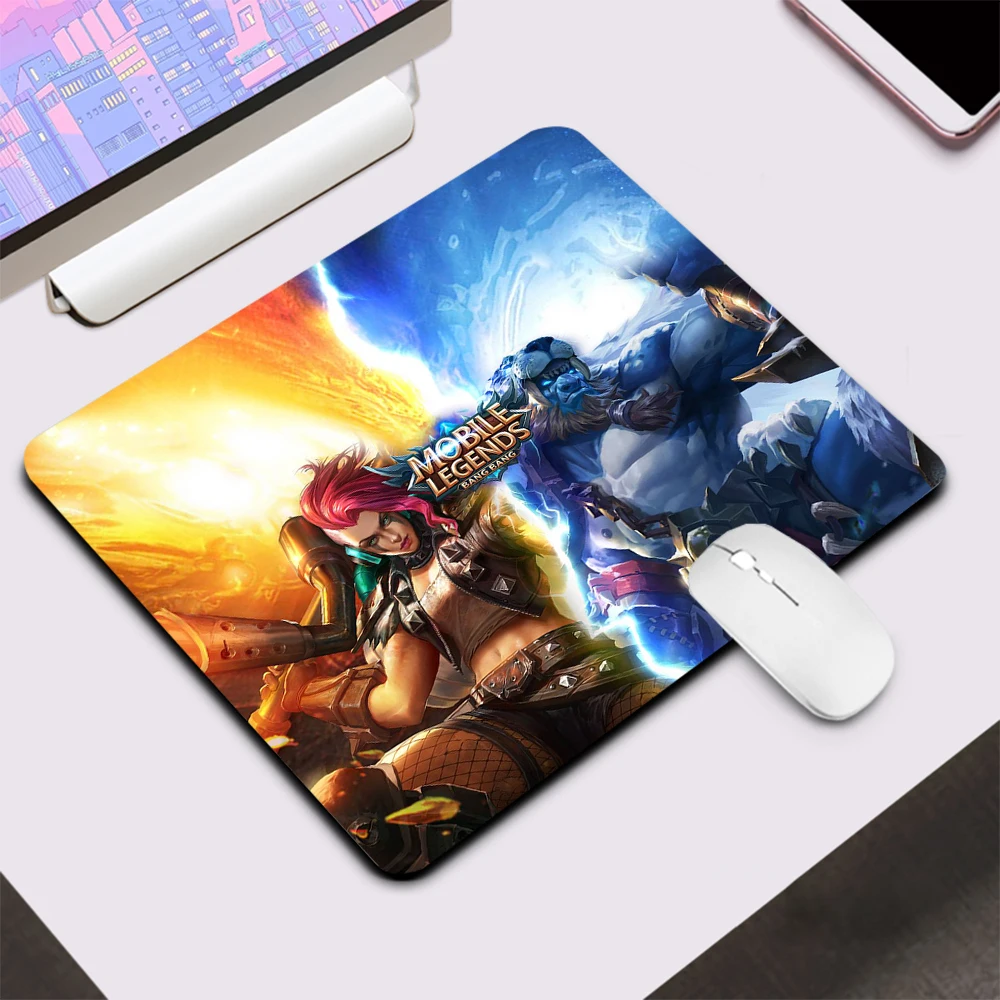 Mobile Legends Small Gaming Mouse Pad Computer Office Mousepad Keyboard Pad Desk Mat PC Gamer Mouse Mat Silicone Laptop Mausepad