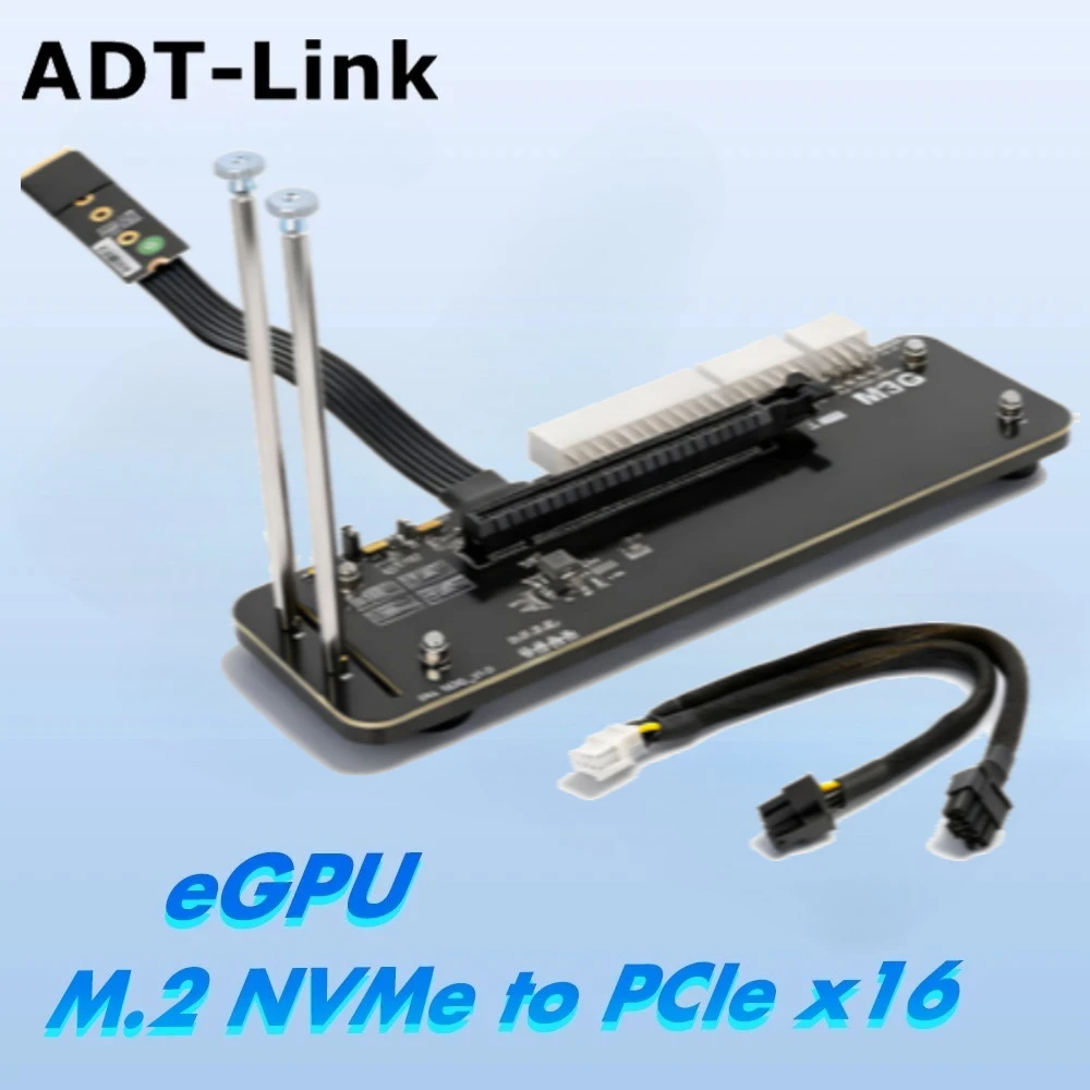 

Laptop PC R43SG M.2 Key M for NVMe External Graphics Card Stand Bracket PCIe 3.0 x4 Riser Cable for ITX STX NUC VEGA64 GTX1080ti
