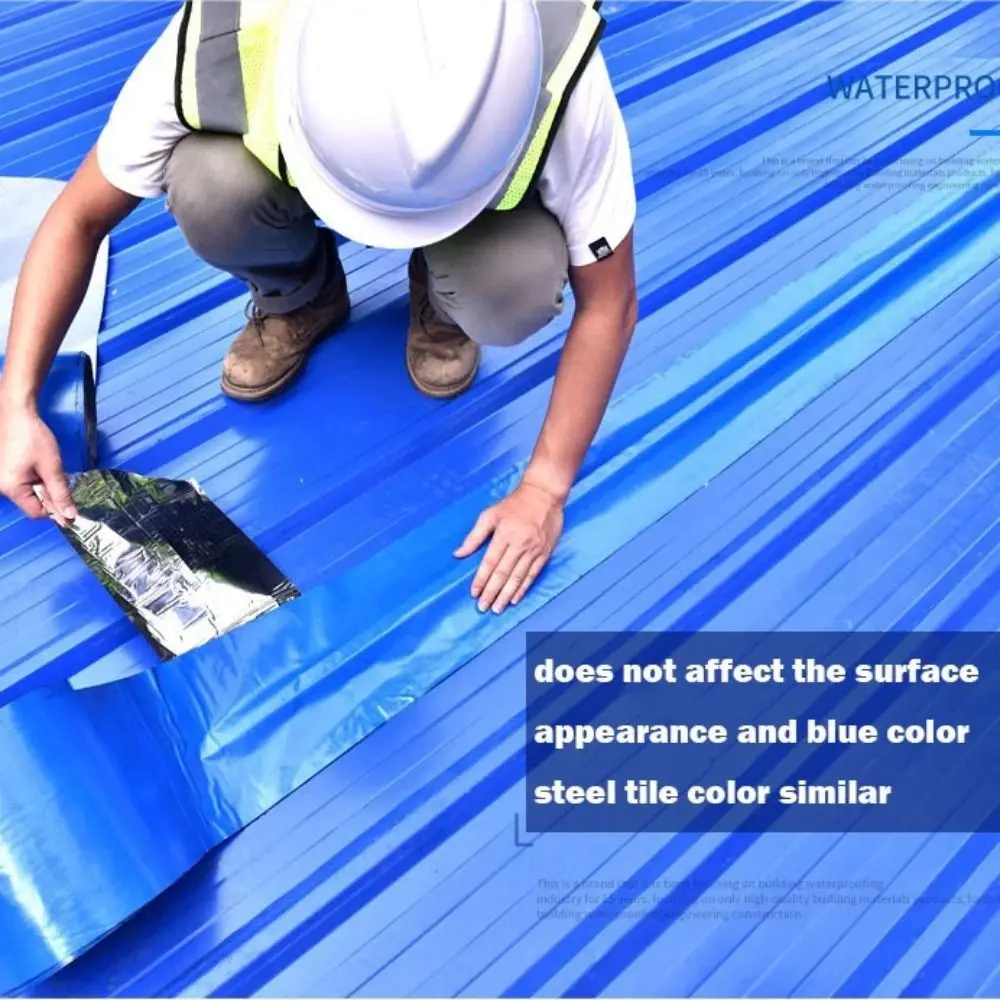 

New Upgrade Waterproof Tape Thicken Blue Butyl Tape Roof Leaks Repair