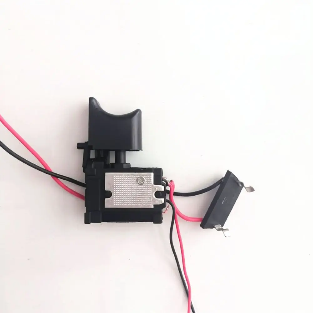 Universal 12V Cordless Drill Speed Control Switch With LED Light Port Forward Reverse Function For Repairing Tools