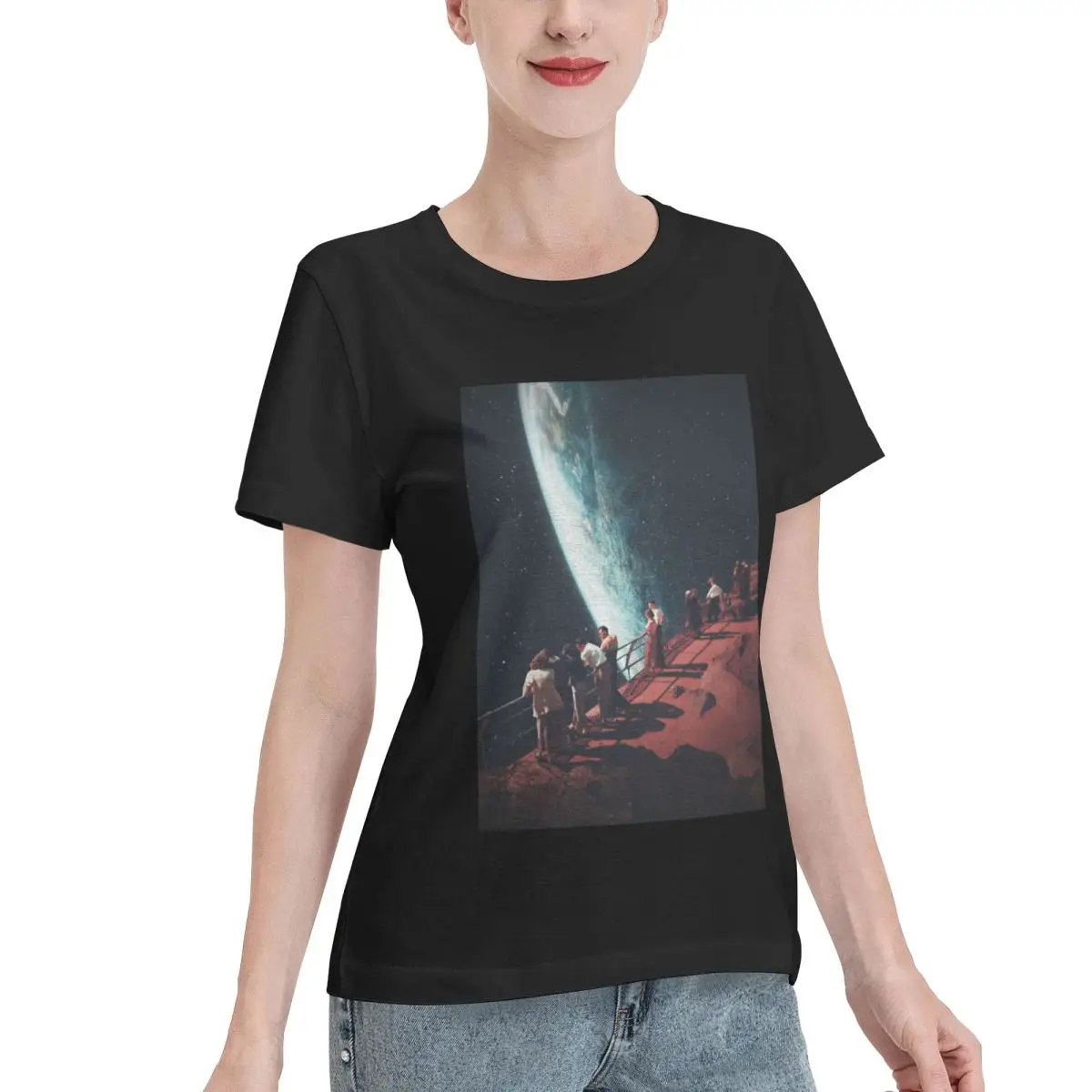 Premium Fabric Missing The Ones We Left Behind Women's T-shirt Daily Casual Everyday Tee