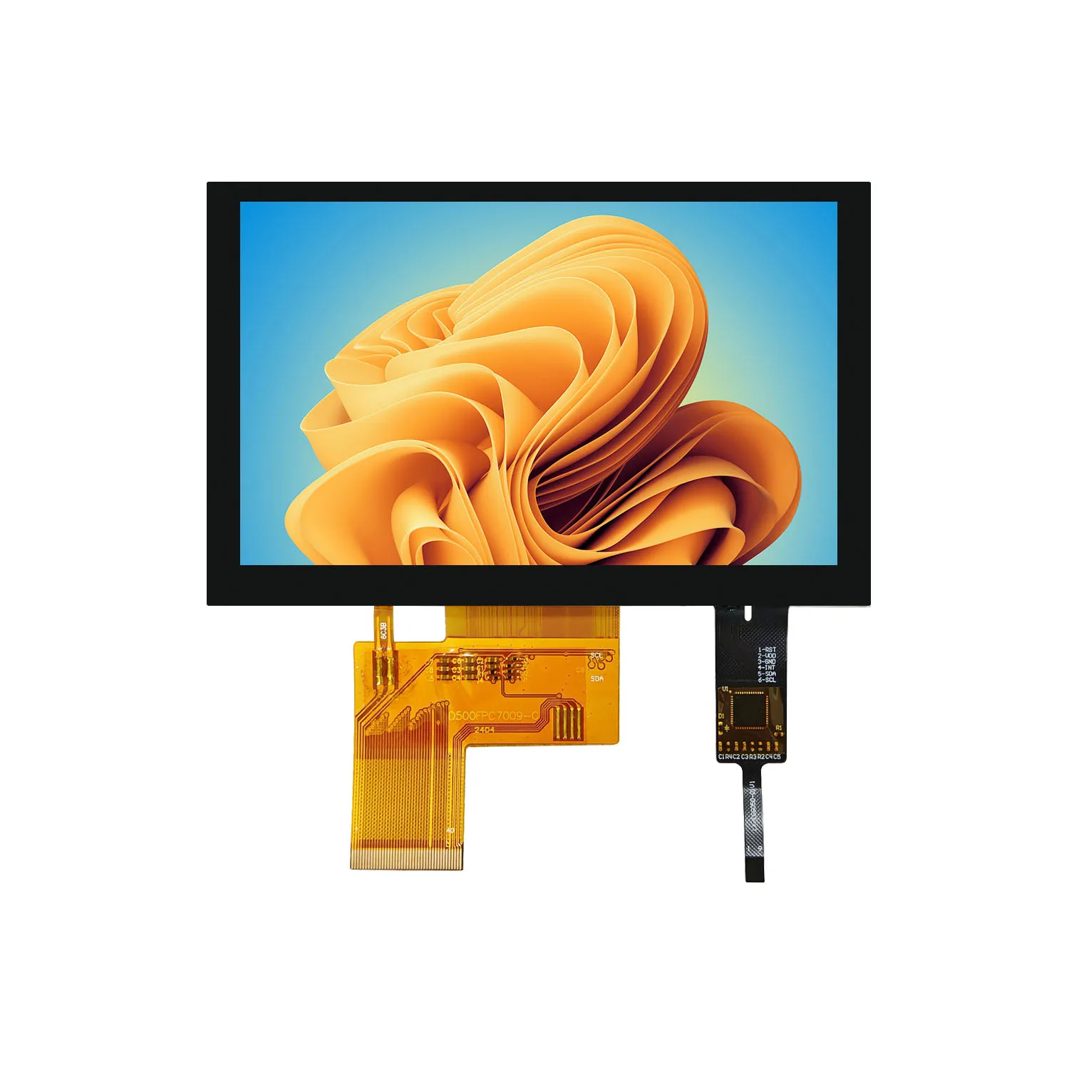 

5 Inch TFT LCD Display Module Screen 800x480 With Touch Panel RGB IPS 40Pin ST7262 Driver IC