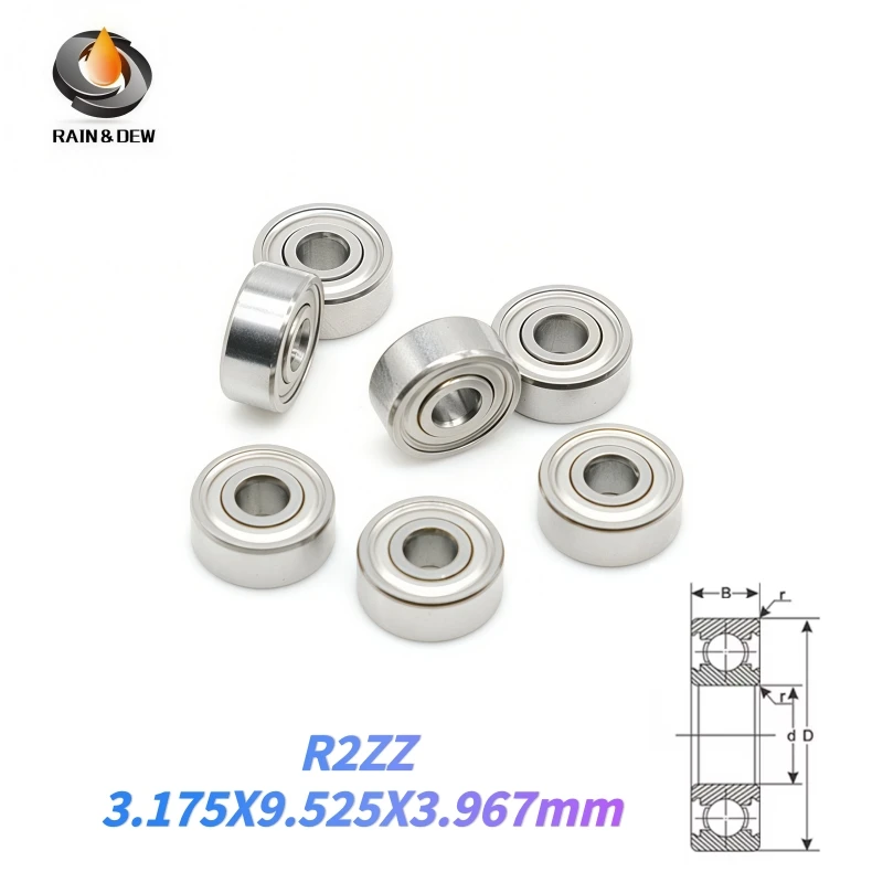 5/10pcs Inch Bearings Deep Groove Ball Bearings R2ZZ R3ZZ R4ZZ R6ZZ R8ZZ R144ZZ R166ZZ R168ZZ R1810ZZ