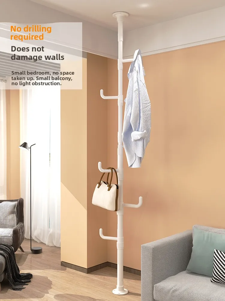 

Простая напольная вешалка для одежды в гостиную/спальню, органайзер для хранения, цвет макарон, роскошный японский стиль, карбон...