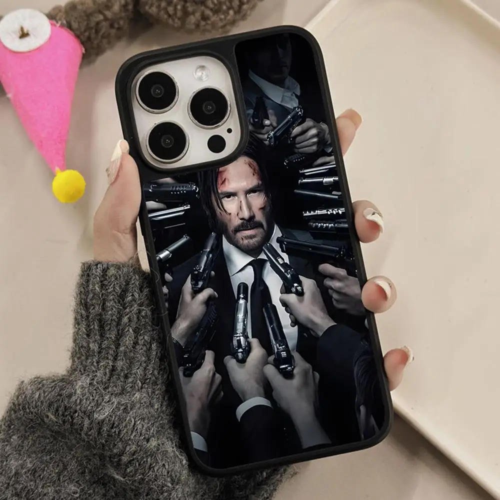

Чехол для телефона John Wick Dog для iPhone 17 16 15 14 13 12 11 Air Pro Max Plus, матовая поверхность, цветной чехол для смартфона