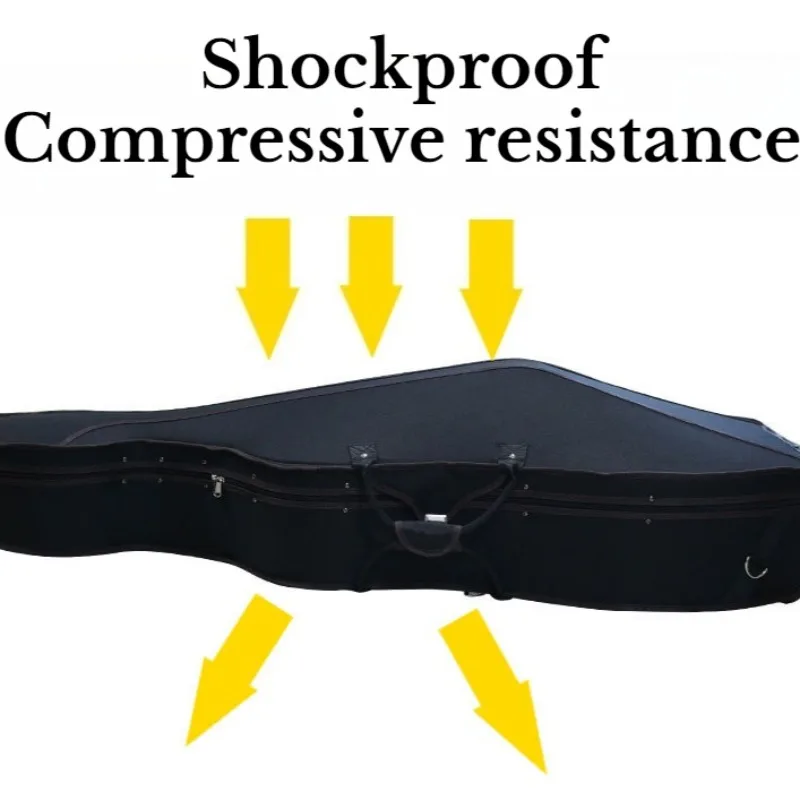 Oxford Cloth Cello Storage Box Thickened Padded Portable Shoulders Movable Shockproof Cello Case Musical Instrument Accessory image 5