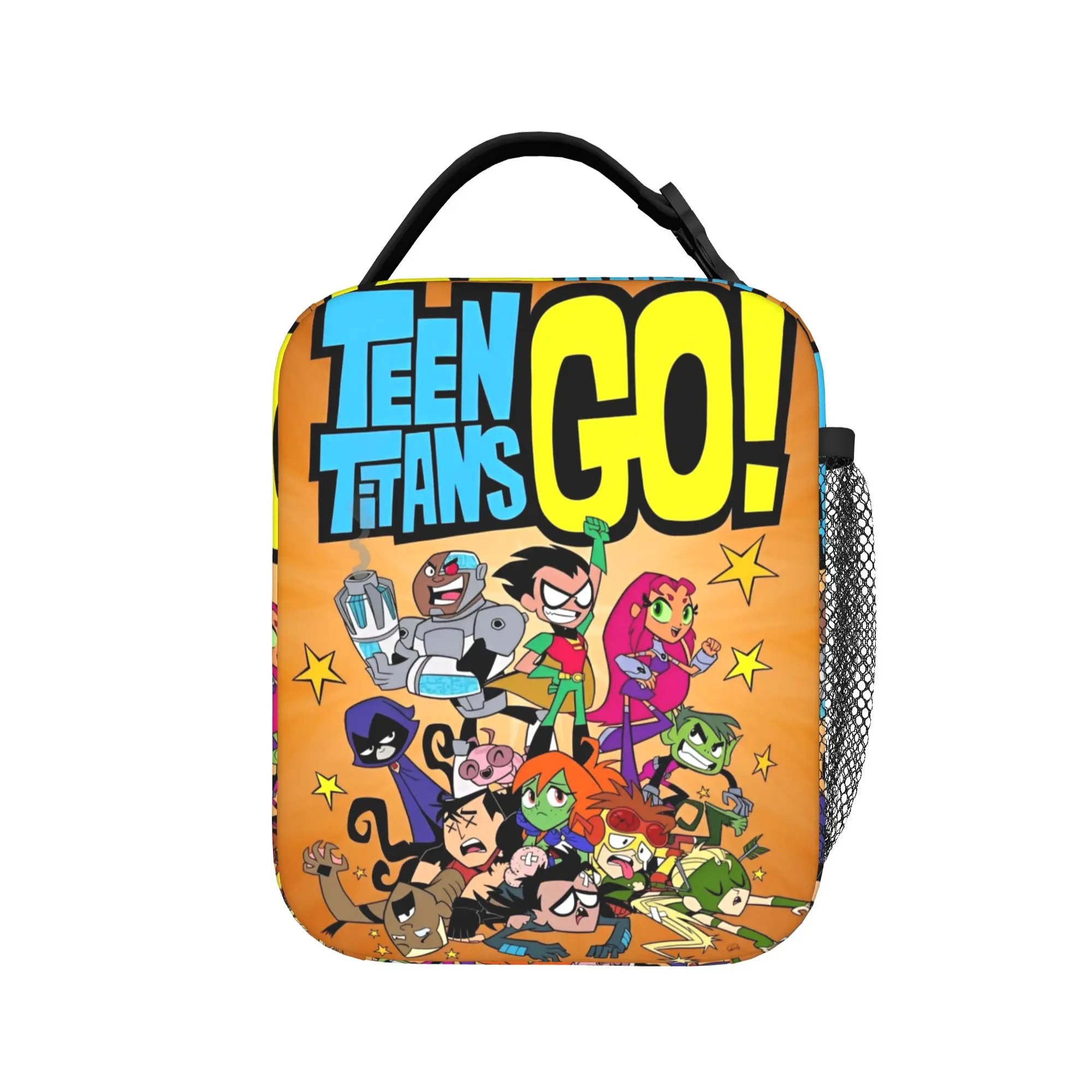 Comic Teen Titans Go Team Insulated Lunch Bag Leakproof Lunch Container Cooler Bag Tote Lunch Box Work  Travel Men Women