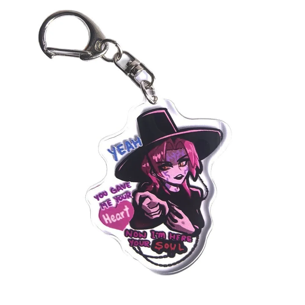 

New K Pop Demon Hunters Acrylic Keychain Kawaii Anime Merchandise Backpack Accessory Student Pendant Girls' Gift