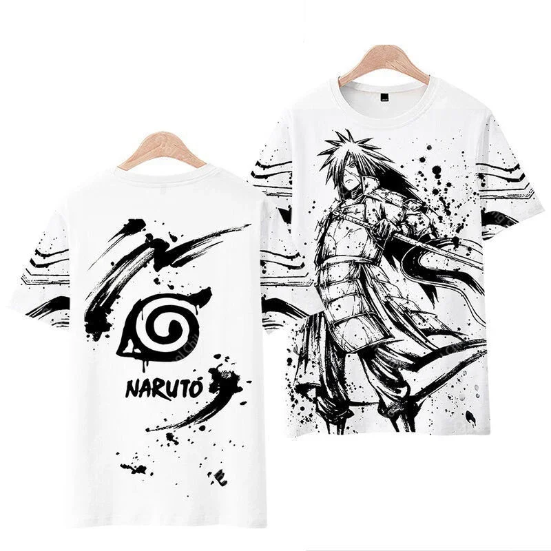 Naruto Summer Boys Girls Short Sleeve Clothing For Printing Tee Cute Casual Fashion Parent Child Clothing Short Sleeve T-shirt