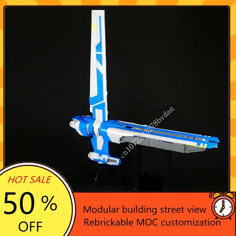 

4414PCS Stinger Mantis - Play Scale Space War Military MOC SpaceShip Battle Model Custom Puzzle Architecture Assembly Toy Gift