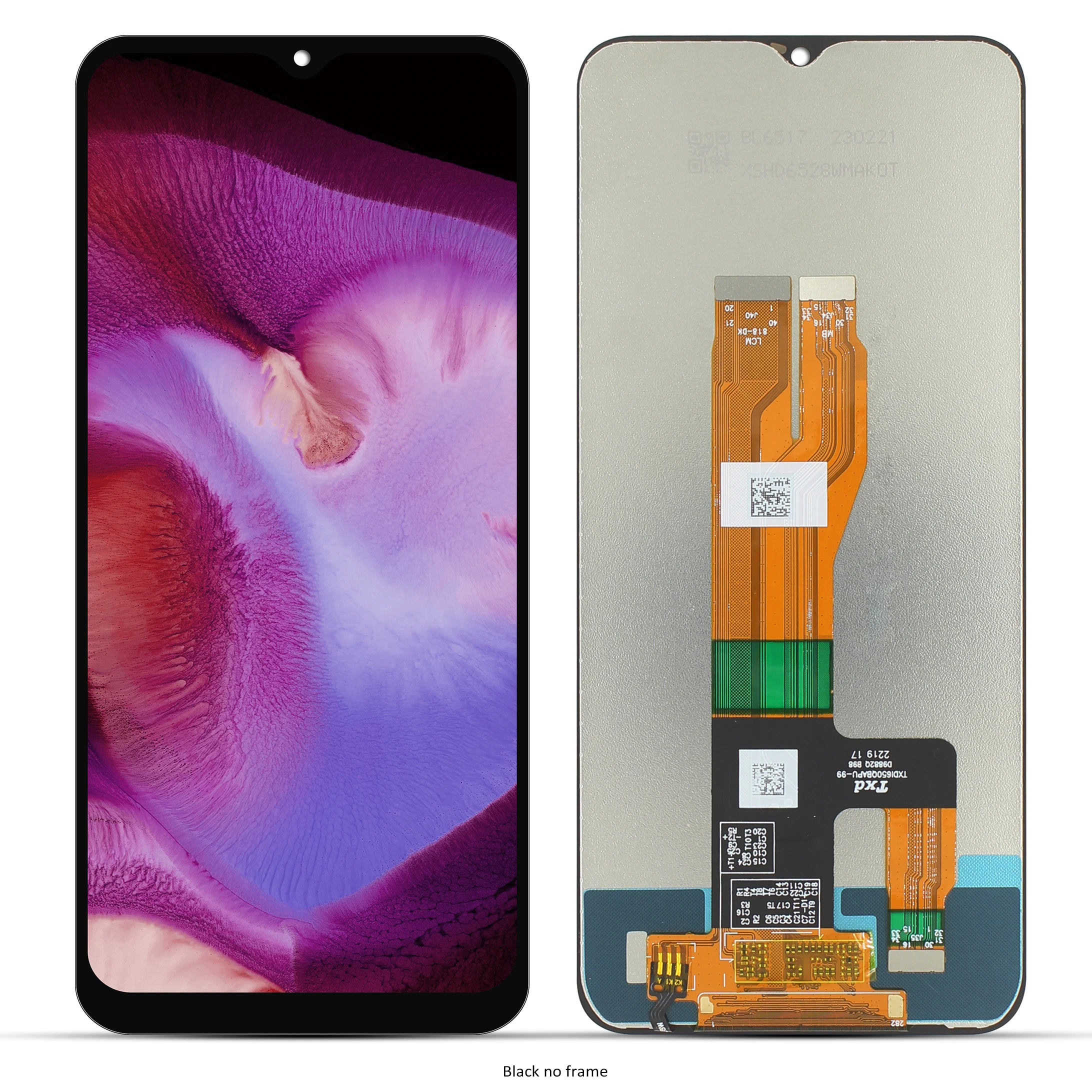 For new OPPO Realme c30 Tela LCD Touch Digitizer Assembly Para 6, 5 polegadas Realme c30 Com Moldura