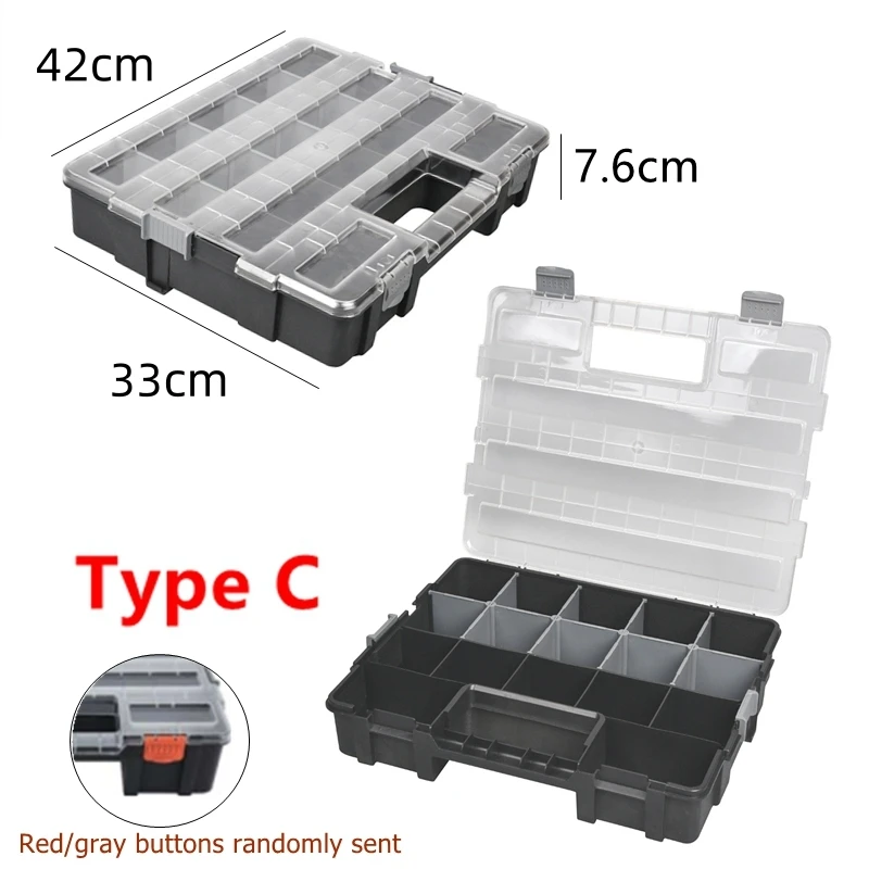 Hardware Toolbox Stacked Tool Box Plastic Tool Box Screw Storage Box Fishing Tackle Box Multifunctional Tool Storage Box