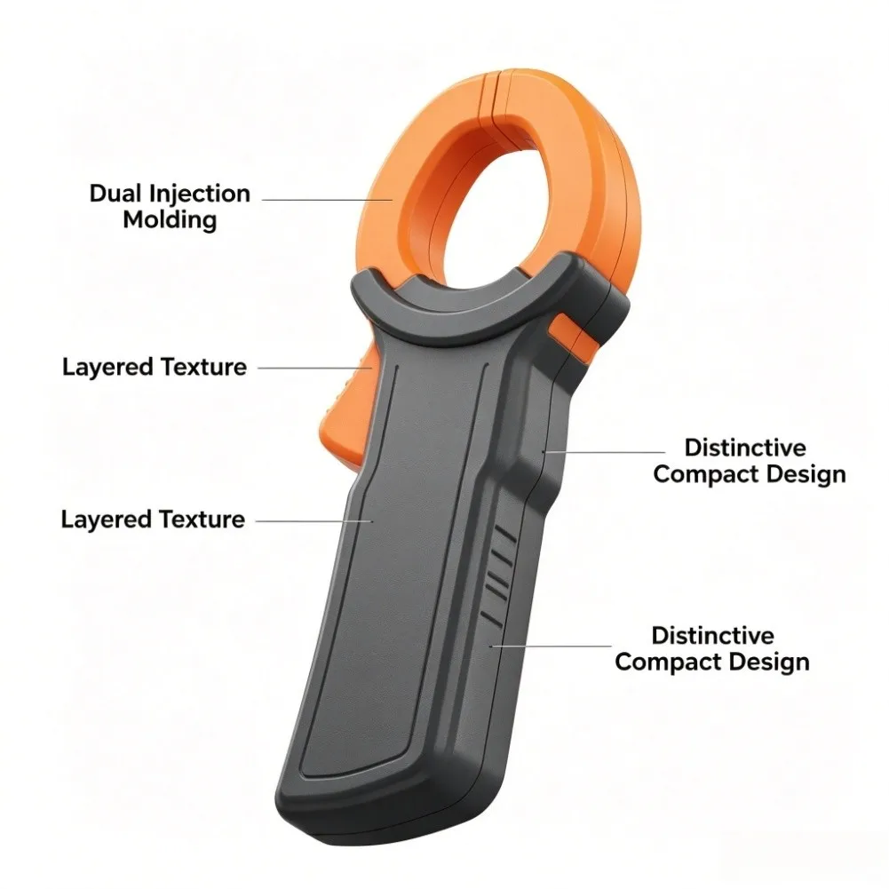 T26B Digital Clamp Meter with Auto Range Function Large 35x36mm LCD Screen and Built in Temperature Sensor for Industrial Use