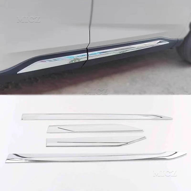 For Toyota RAV4 RAV 4 2019-2021 2022 2023 2024 Side Door Body Trim Chrome Car Door Line Steamer Panel Molding Strip Accessories