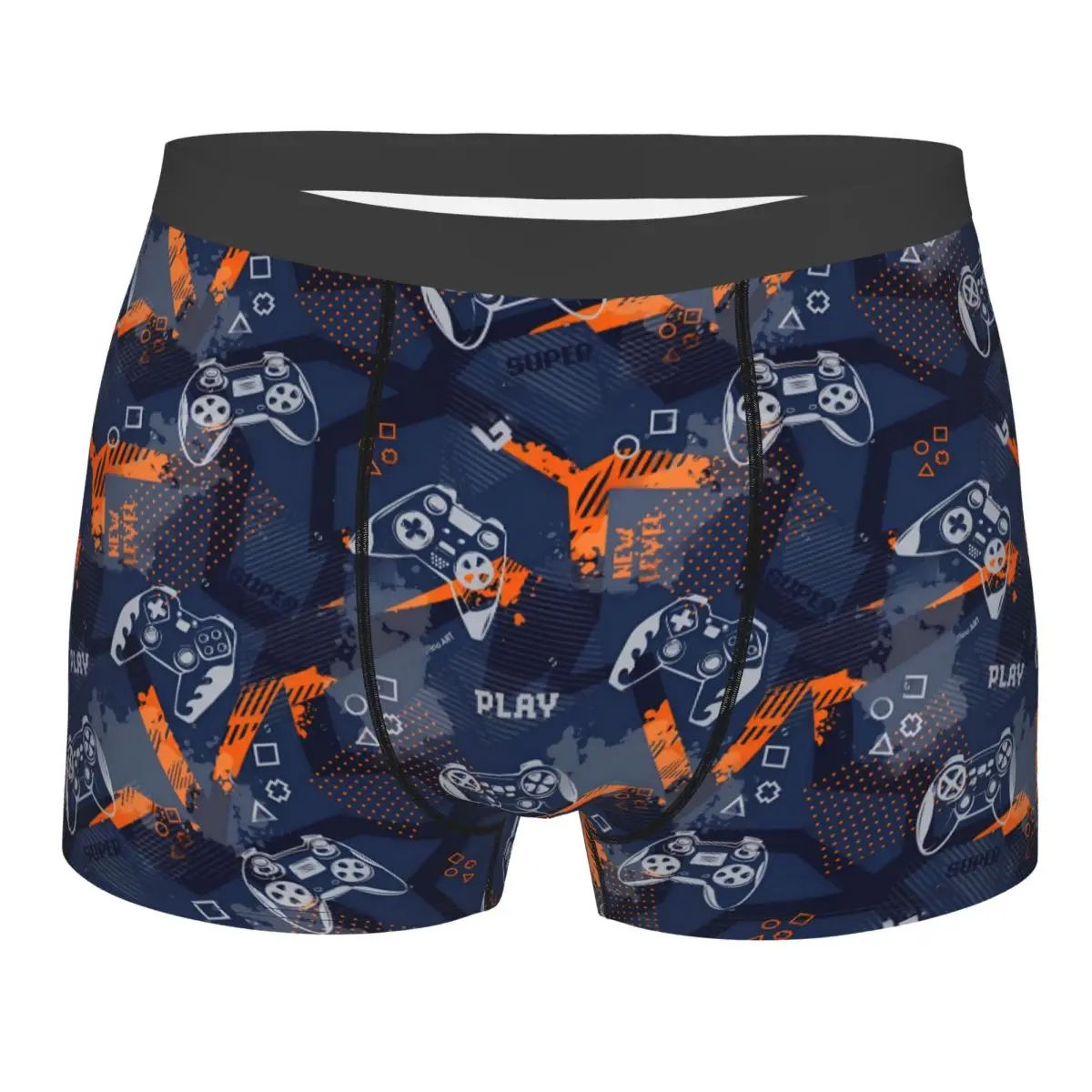 

Men Video Game Gaming Controller Boxer Briefs Shorts Panties Breathable Underwear Homme Novelty Underpants