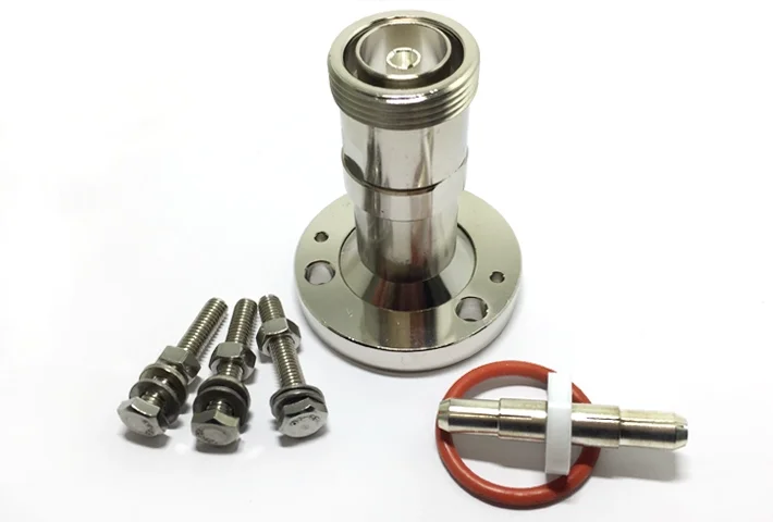 

Адаптер IF45/DIN-K EIA7/8 с фланцем на гнездо 7/16DIN/L29 Адаптер разъема высокой мощности