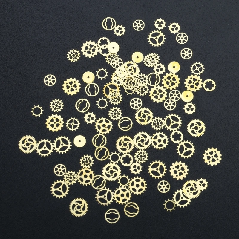 Mini Exquisite Cogs Gear Resin Fillers Metal Steampunk Pendant Resin Filling for UV Resin Crafts,DIY Handicrafts