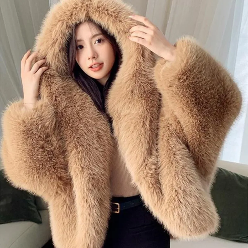 2025 plus size feminino casaco de pele sintética novo estilo de inverno comprimento médio engrossado & quente outerwear para mulheres casaco jaquetas topos