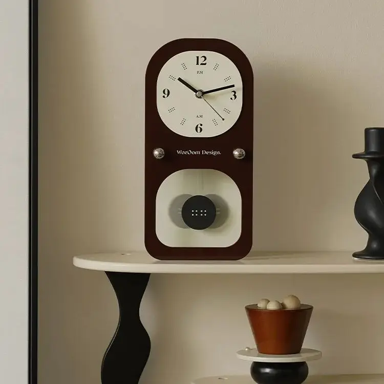 Creative Swinging Silent Desktop Clock Entrance Clock Living Room TV Cabinet Decoration Modern Home Decor