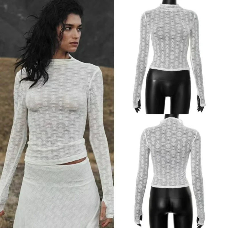 

Solid Slim O Neck Long Sleeve T Shirt Woman Short T Shirts Casual Top Autumn Women Clothes Fashion Streetwear High Street Wear