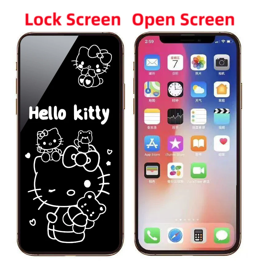 Pochacco Kuromi واقي شاشة كامل لهاتف iPhone 17 16 15 14 13 Pro Max 15 Plus 14Plus طبقة غير مرئية من الزجاج المقسى