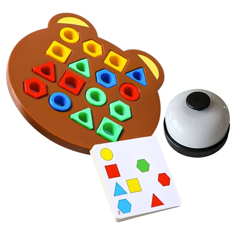 1 set 1 set geometrische vorm bordspel voor peuters van 2-4 jaar kleuraanpassing leerspeelgoed, zintuiglijk sorteerspeelgoed, vroeg