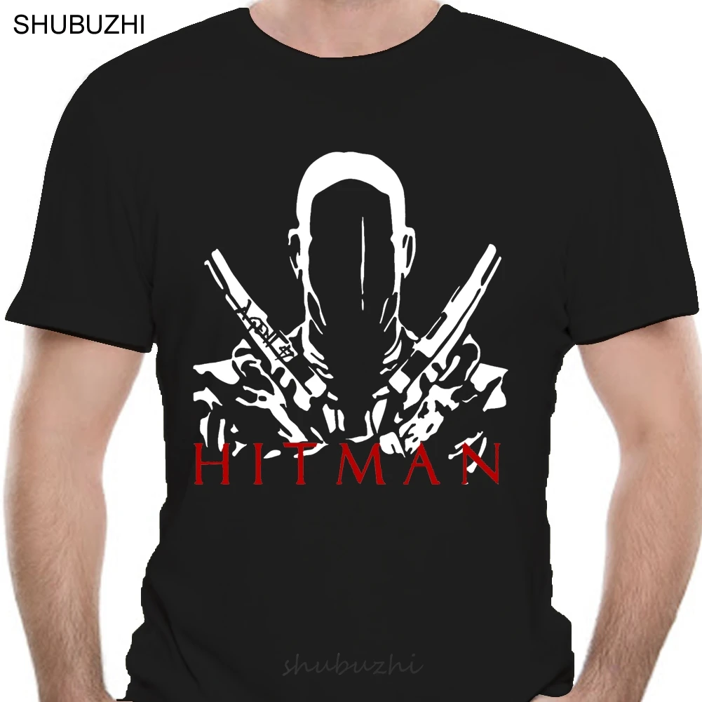 Hitman Agent 47 T-Shirt Blaser Guns Cool Gamers Tee Gift Black Top MenS S - Xxl Summer Style Tee Shirt