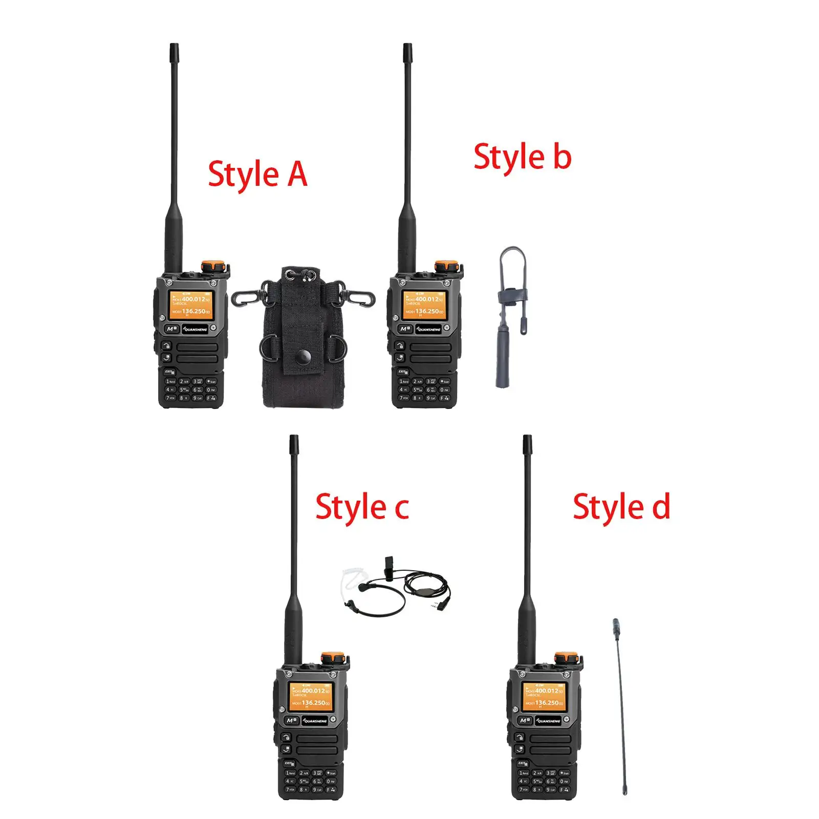 

Two Way Radio Talkie Long Range Noaa Weather Dual Band Ham with USB Charger Cable with Earpiece Handheld Radio K6 K58 Adults