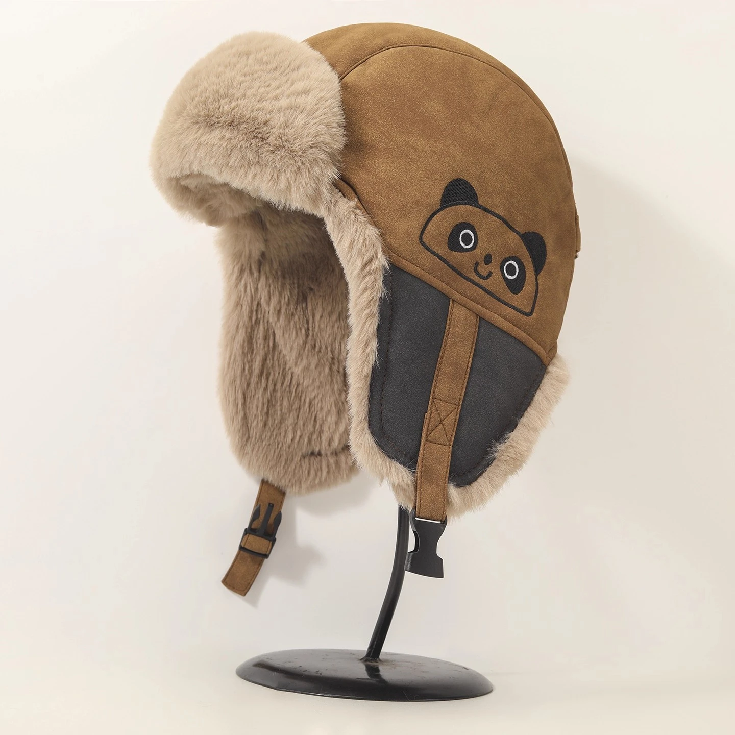 Chapéus de inverno para mulheres homens bombardeiro chapéu de pele do falso proteção de orelha à prova de frio earflaps ciclismo engrossado veludo quente ao ar livre casual