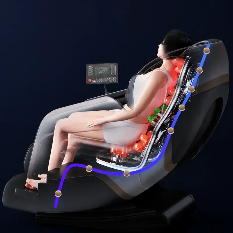 2025 New Intelligent Multi Function Space Capsule Luxury Massage Chair Home Guide Rail Full Body Massager Wholesale Gift
