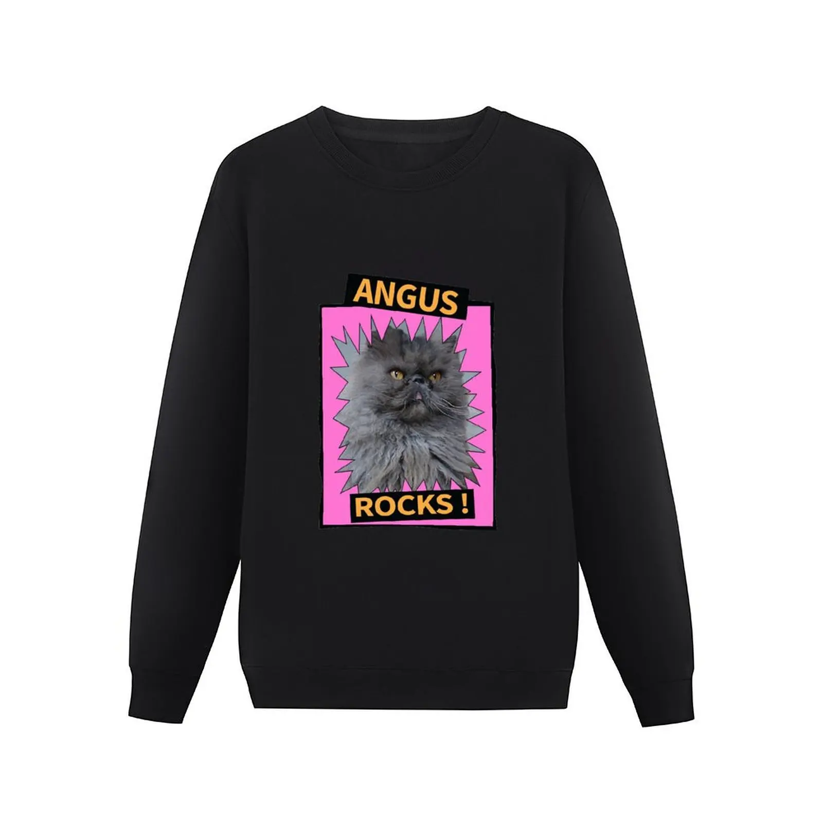 Angus Rocks Essential Pullover Hoodie male clothes korean autumn clothes men wear graphic sweatshirts