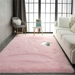 Super Soft Shaggy Carpet for Living Room Bedroom Fluffy Indoor Plush Area Rug Home Furry Floor Mats Kids Nursery Girls Pink Rug