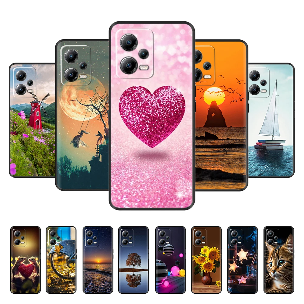 For Xiaomi Poco X5 5G Case Cover Shockproof Silicone TPU Protective Phone Back Cover For Xiaomi Poco X5 Pro POCOX5 X5Pro Funda