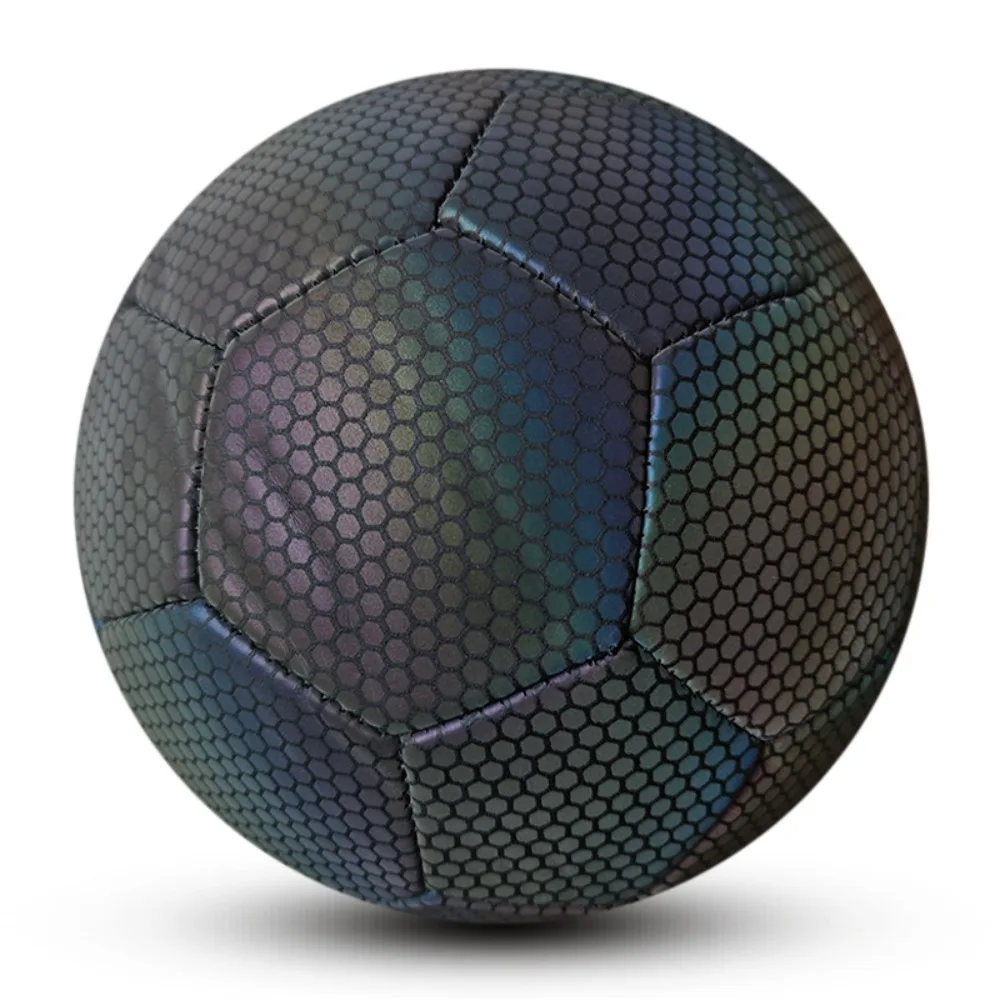 

New Size 5 Reflective Color Football, Luminous Football, Suitable for Indoor and Outdoor Football Training for Teenagers