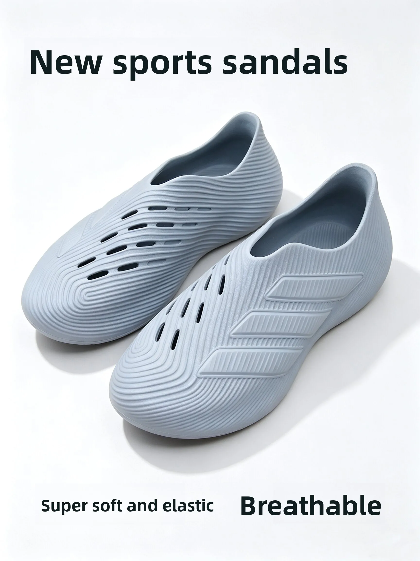 Men's Summer Sporty Slip-On Breathable Fashionable Durable EVA Thong Shoes Anti-Slip Casual Footwear for Teenagers